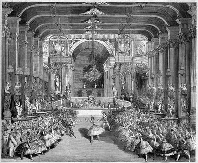 Rappresentazione di un balletto: il Casinò di Messina, scenografia del primo atto di 