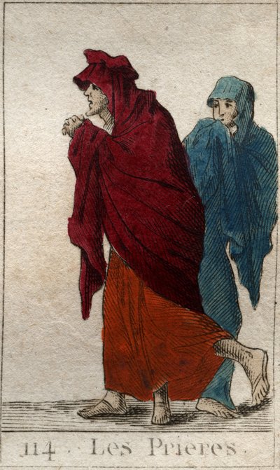 Rappresentazione delle Preghiere (o Liti), figlie di Giove, sotto forma di donne anziane, zoppe e umili. Da 
