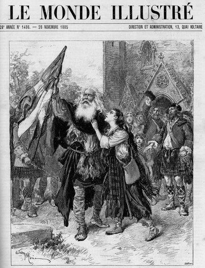 Rappresentazione del dramma in cinque atti "Les Jacobites" di François Coppée (1842-1908) al teatro dell
