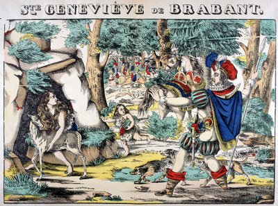 Rappresentazione della leggenda di Santa Genoveffa di Brabante. Scena dell