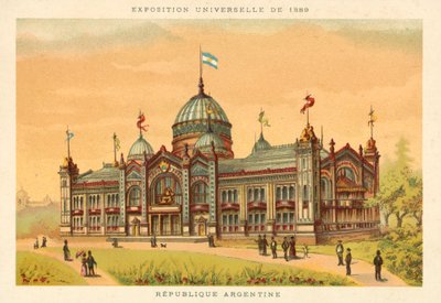 Repubblica Argentina, Esposizione Universale 1889, Parigi da French School