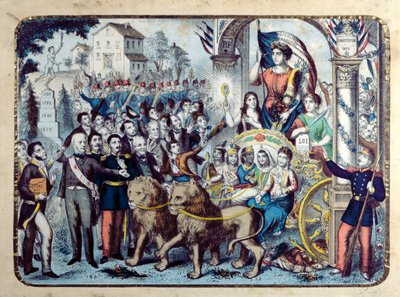 Allegoria repubblicana che celebra la Costituzione francese del 1876 da French School
