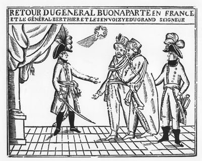 Ritorno del Generale Bonaparte in Francia (incisione) da French School