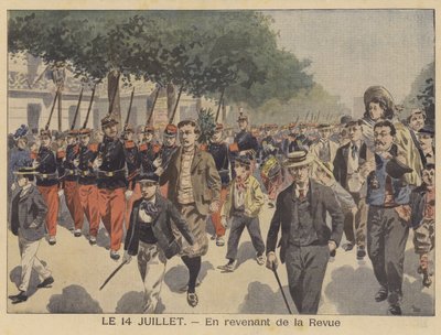 Ritorno a casa dalla parata del Giorno della Bastiglia da French School