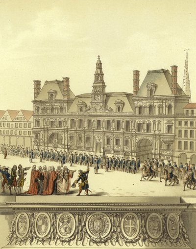 Rassegna delle guardie della città di Parigi da French School