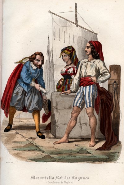 Rivolta contro il dominio degli Asburgo di Spagna a Napoli nel 1647 da French School