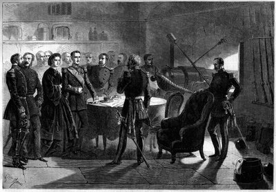 Risorgimento - Spedizione dei Mille o Camicie Rosse di Giuseppe Garibaldi (1807-1887) - Assedio di Gaeta, Italia da French School