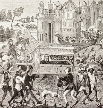 Roberto I, Duca di Normandia, portato in lettiga da Negri, da 