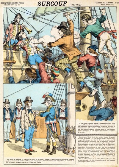 Robert Surcouf, marinaio e corsaro francese, qui all