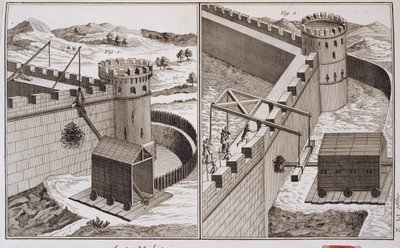 Arieti romani, da Encyclopedie des Sciences et Metiers di Denis Diderot (1713-84), pubblicato c.1770 da French School