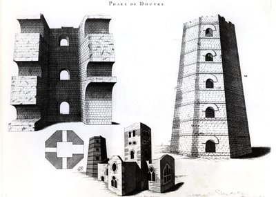 Faro romano e chiesa di St. Mary-in-Castro a Dover, Kent, Inghilterra da French School