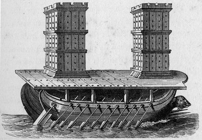 Nave romana a torri da French School