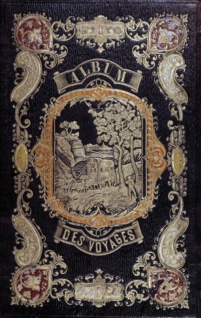 Copertina in stile romantico di “Album des Voyages” da French School