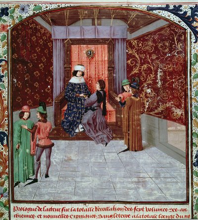 Edoardo IV riceve il libro dall