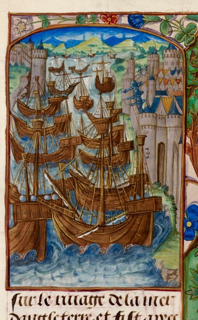 La flotta francese attaccata a Sluys, da 