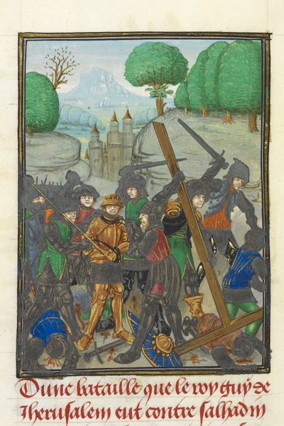 La sconfitta di Guido di Lusignano da parte di Saladino e la perdita della Croce, da 