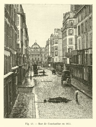 Rue de Constantine nel 1855 da French School