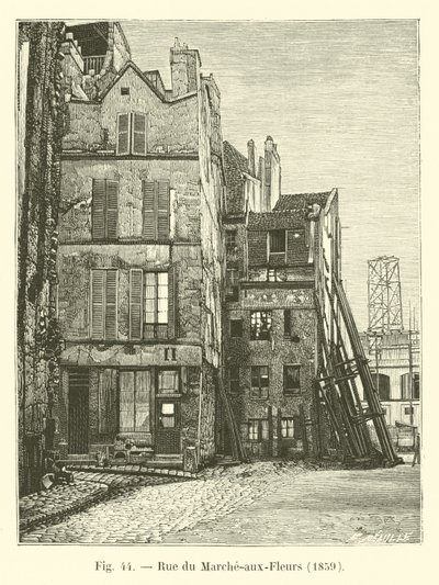 Rue du Marche-aux-Fleurs, 1859 da French School