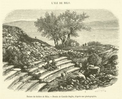Rovine del teatro di Milo da French School