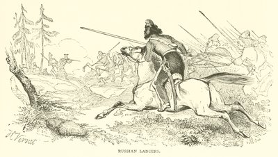 Lancieri russi (incisione) da French School