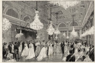 Sadi Carnot (1837-1894) Presidente francese dal 1887 al 1894 e sua moglie al palazzo dell