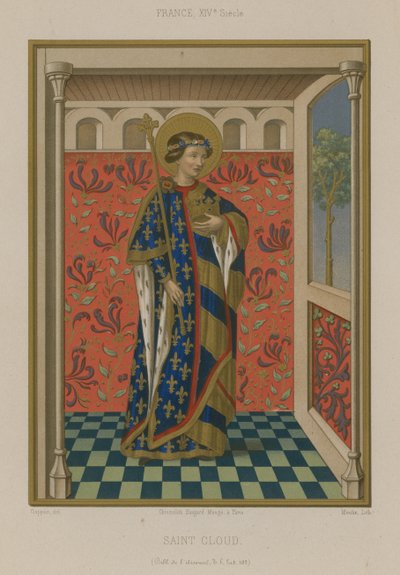 San Clodoaldo, figlio del re Clodomero di Orleans da French School