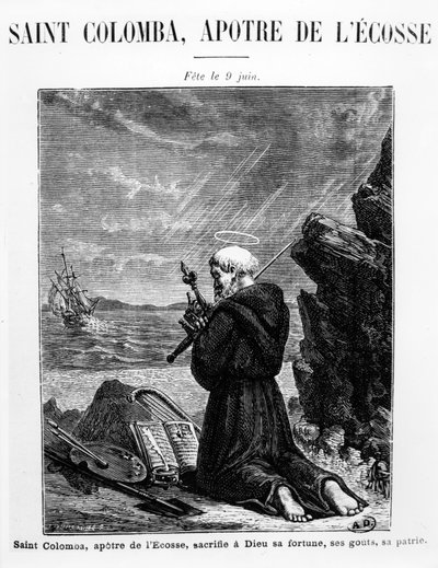 San Columba, Apostolo di Scozia da French School