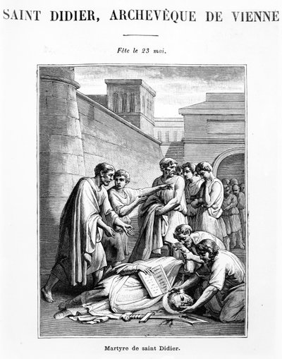 San Desiderio, arcivescovo di Vienne da French School
