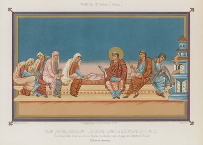 San Girolamo che spiega la Sacra Scrittura da French School