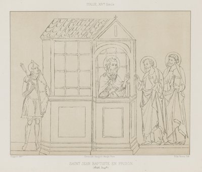 San Giovanni Battista in prigione da French School