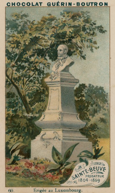 Sainte-Beuve, Prosatore, 1804-1869, Eretto al Lussemburgo da French School
