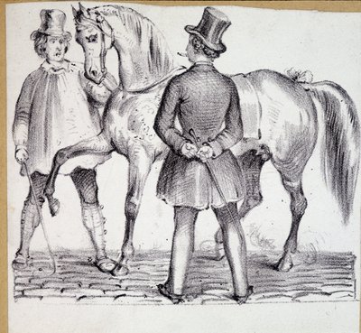 Vendita di un cavallo (trucco e cliente) da French School