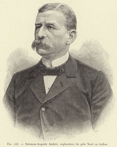 Salomon-Auguste Andree, esploratore del polo Nord in pallone da French School