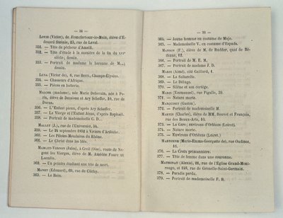 Voce del catalogo del Salon des Refusés per Le Bain di Manet (Déjeuner sur l