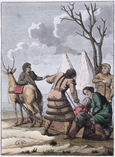 Matrimonio Samoiedo, 1811 da French School