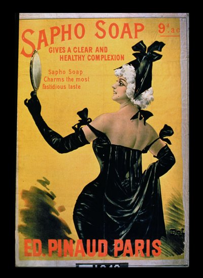 Sapho Soap - Dà una carnagione chiara e sana, Edizioni Pinaud, Parigi da French School