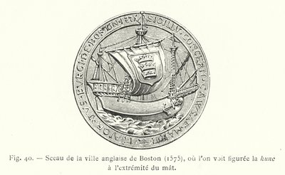 Sigillo della città inglese di Boston da French School