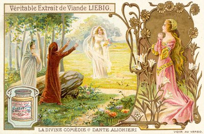 Scena dalla Divina Commedia, di Dante Alighieri da French School