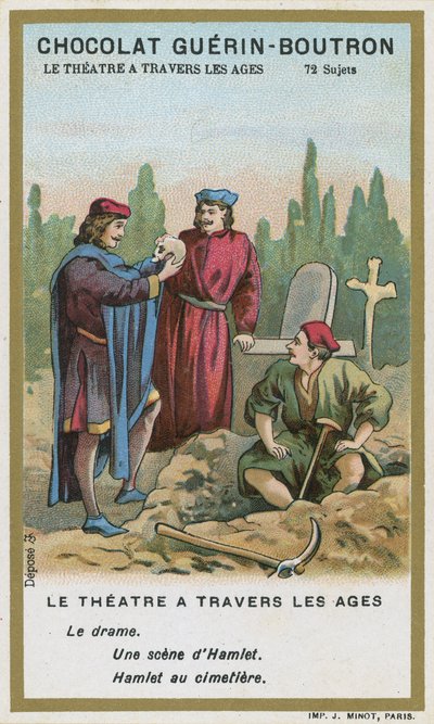 Scena da Amleto, di William Shakespeare da French School