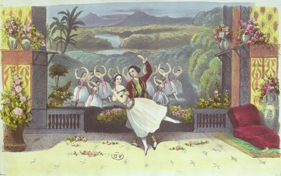Scena da La Peri di Jean Coralli (1779-1854) e Théophile Gautier (1811-72) 1843 da French School