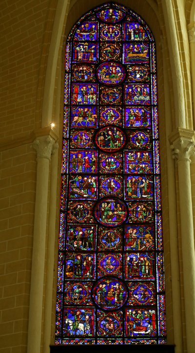 Scena dalla Vita di San Martino, Cattedrale di Chartres da French School