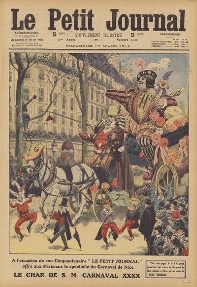 Scena del Carnevale di Nizza da French School