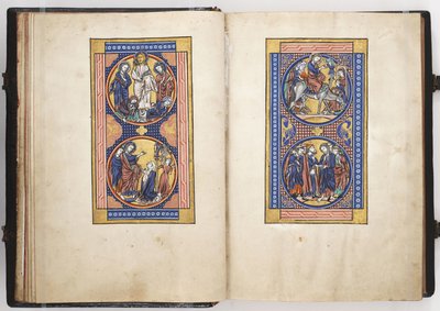 Scene della vita di Cristo, illustrazione dal Salterio di Lewis, c.1225-50 da French School