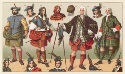 Costume della Scozia da French School