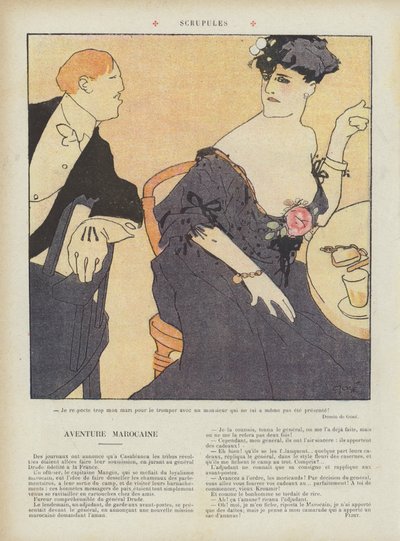 Scrupoli. Illustrazione per Le Rire da French School
