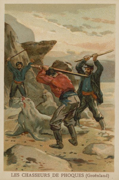 Cacciatori di foche (Groenlandia) da French School
