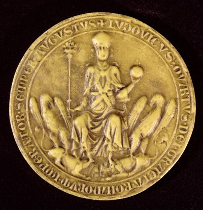 Sigillo di Luigi IV di Baviera, XIII-XIV secolo da French School