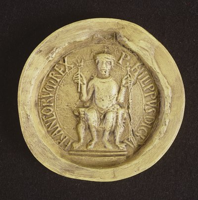 Sigillo di Filippo I (1052-1108) 1082 da French School