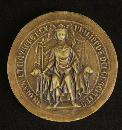 Sigillo di Filippo V (1294-1322) Il Lungo, 1317 da French School