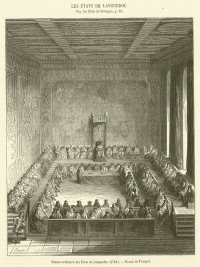 Seduta ordinaria degli Stati del Languedoc da French School